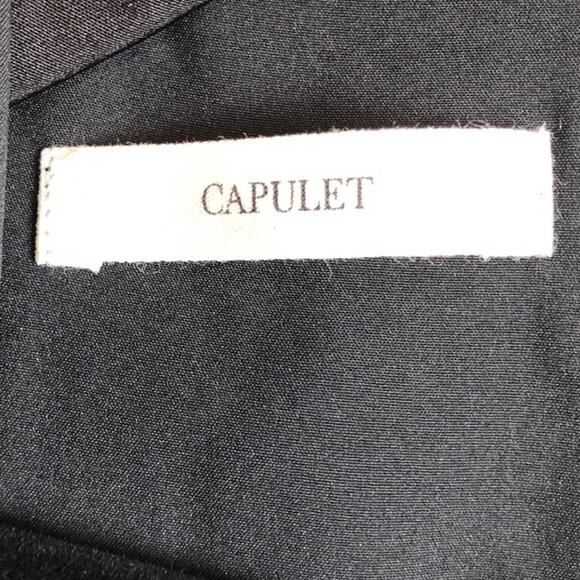 Capulet Black High Mock Neck Cut Out Side Sleeveless Cocktail Bodycon Mini Dress - Picture 2 of 10